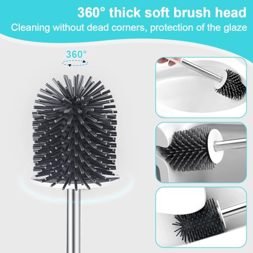 HASTHIP® Four-in-one Toilet Brush, Wall-Mounted HASTHIP® Four-in-one Toilet Brush, Wall-Mounted